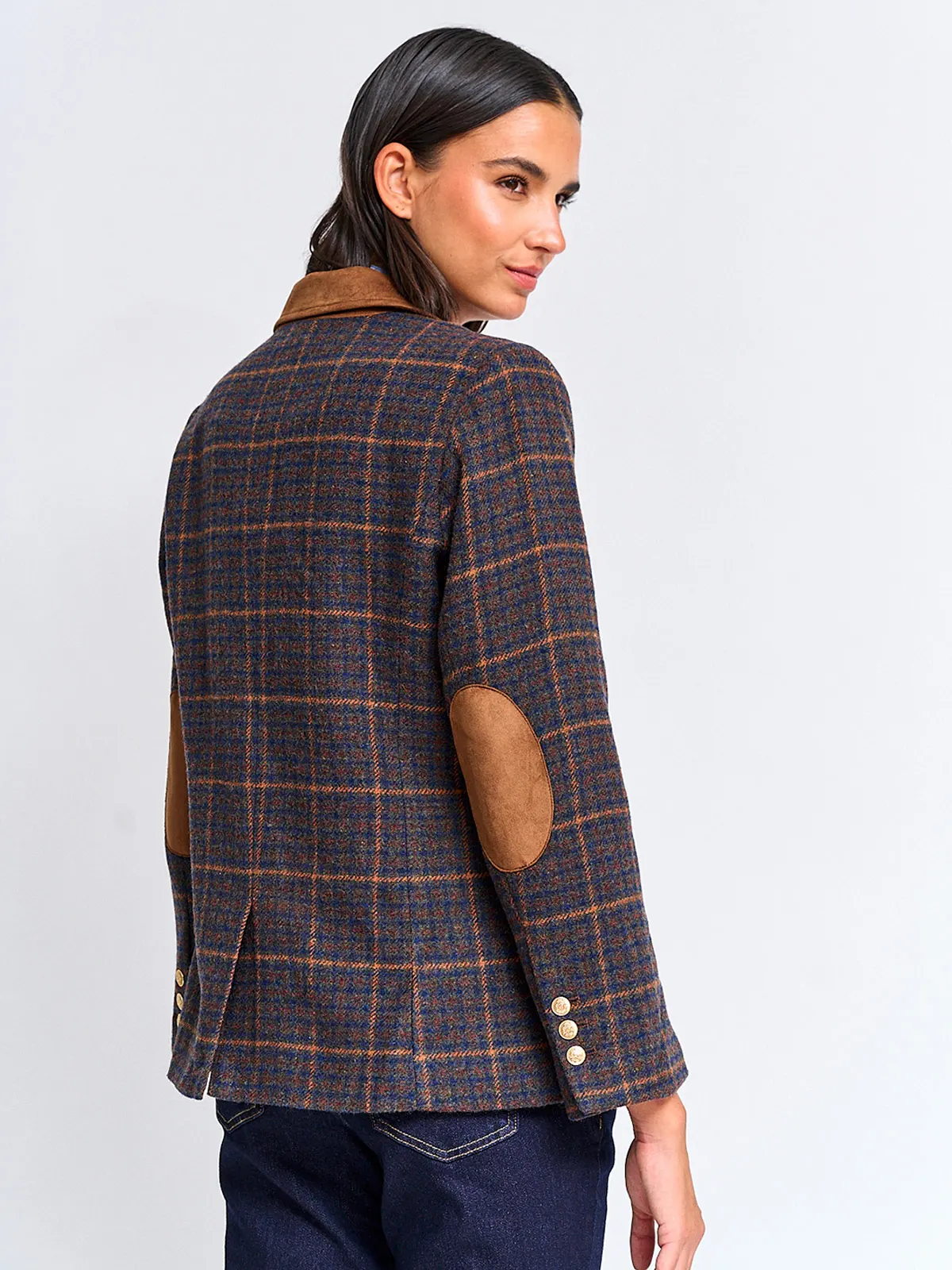 BLAZER MUJER CACHAREL LANA APLICACIONES TIPO SUEDE - 2