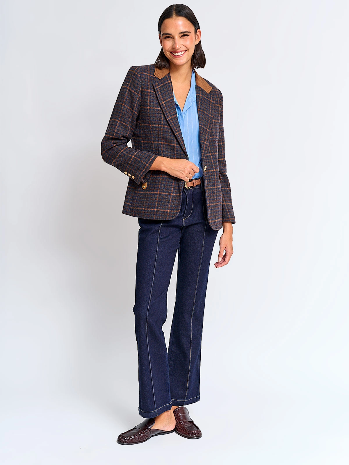 BLAZER MUJER CACHAREL LANA APLICACIONES TIPO SUEDE - 4
