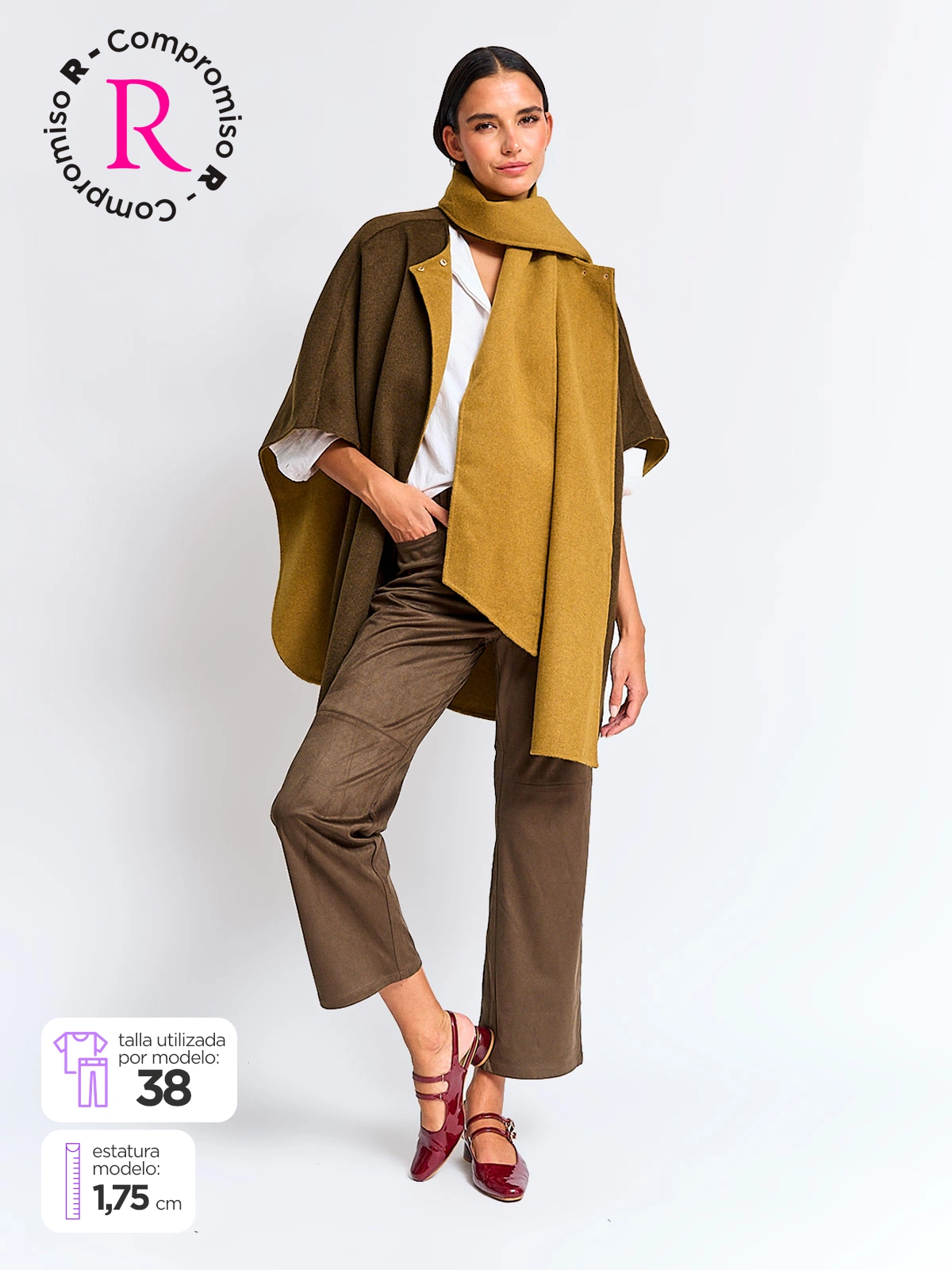 CACHAREL PANTALÓN MUJER CACHAREL RECTO TIPO SUEDE