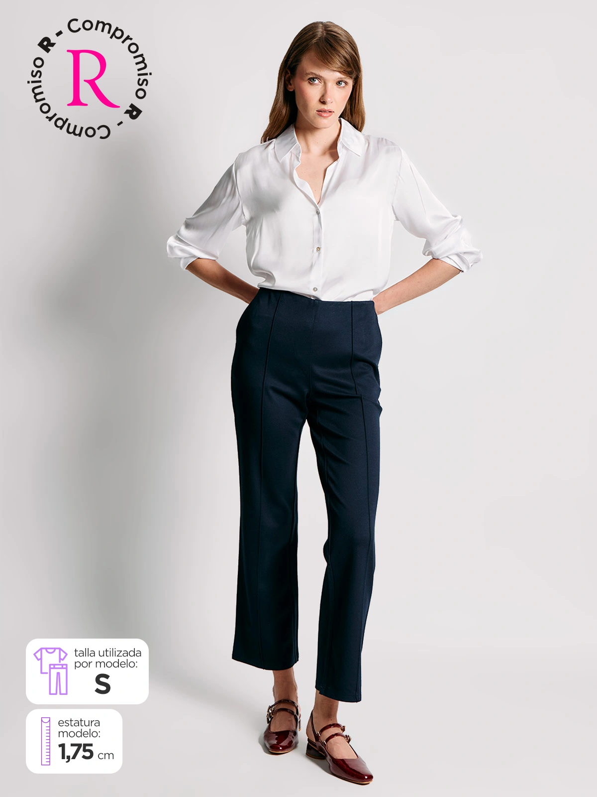 PANTALÓN MUJER CACHAREL RECTO - 1