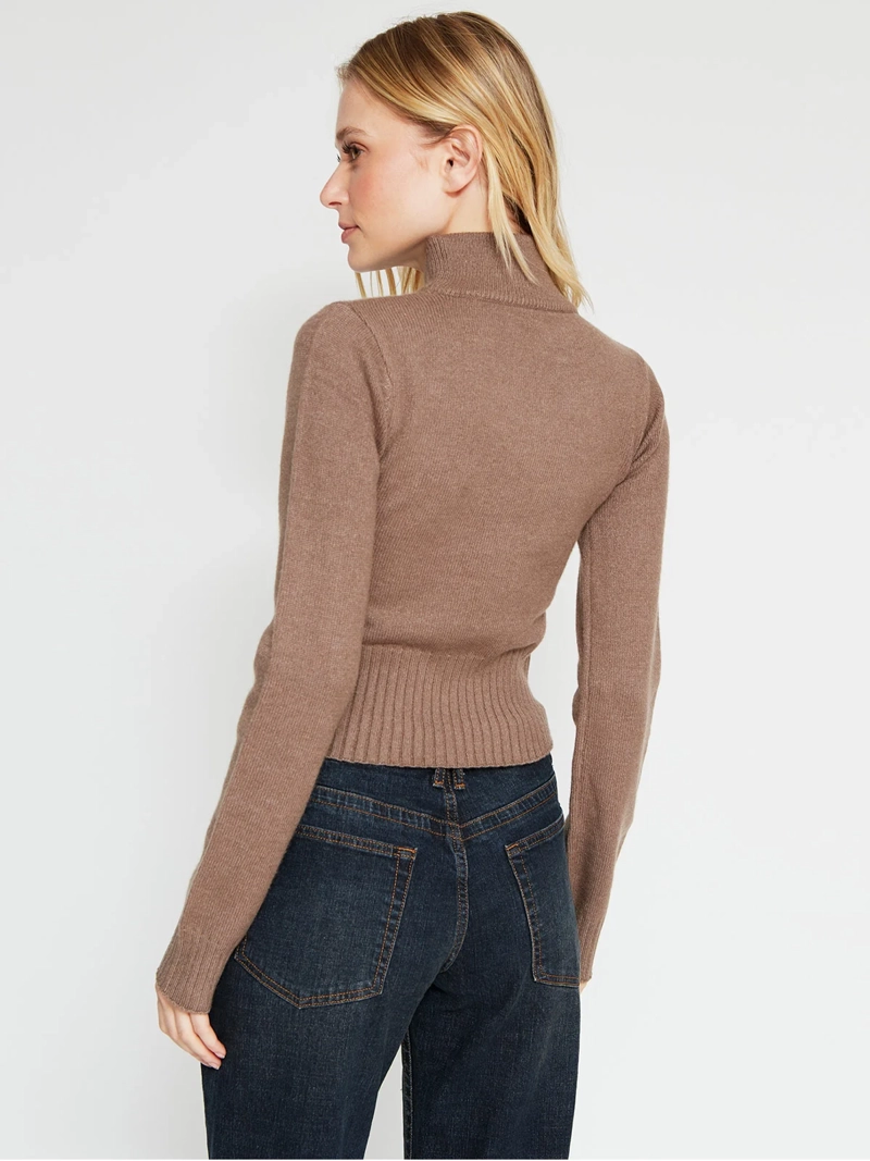 SWEATER MUJER INDEX CUELLO ALTO MANGA LARGA - 2