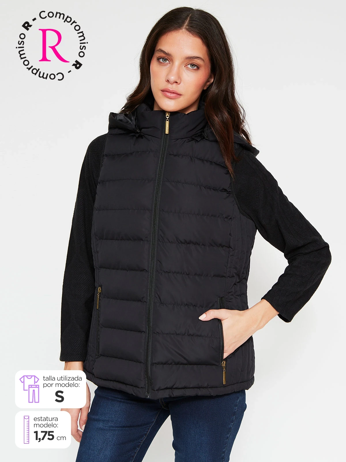CHAQUETA MUJER AZIZ SIN MANGAS        - 1