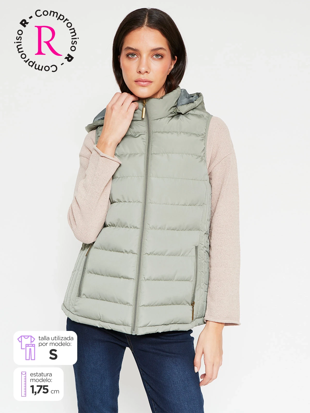 CHAQUETA MUJER AZIZ SIN MANGAS
