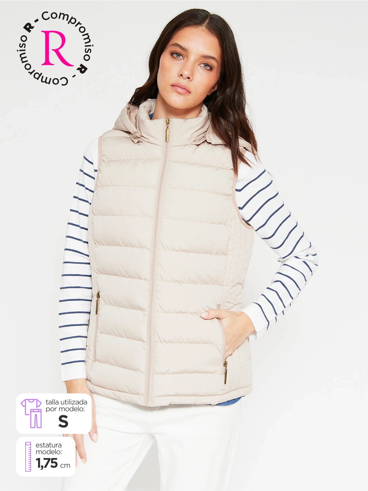 CHAQUETA MUJER AZIZ SIN MANGAS