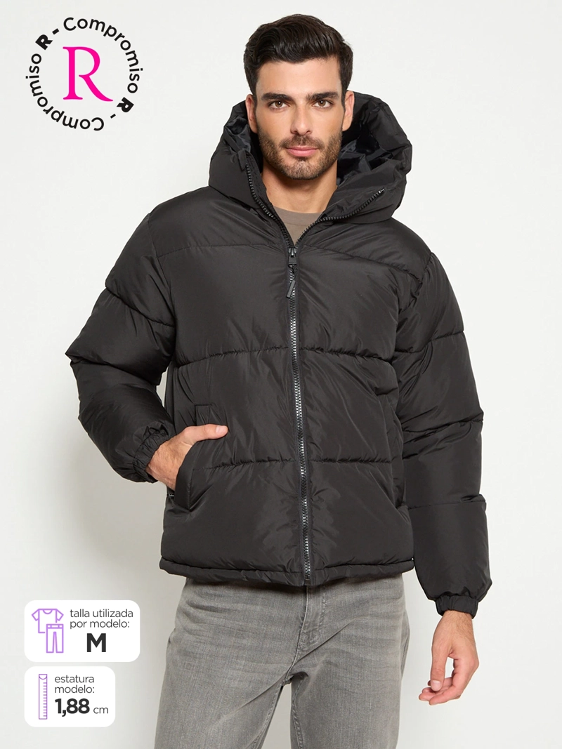 PARKA HOMBRE INDEX BÁSICA GORRO - 1