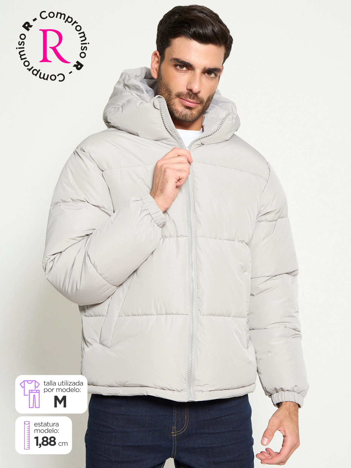 PARKA HOMBRE INDEX BÁSICA GORRO - 1