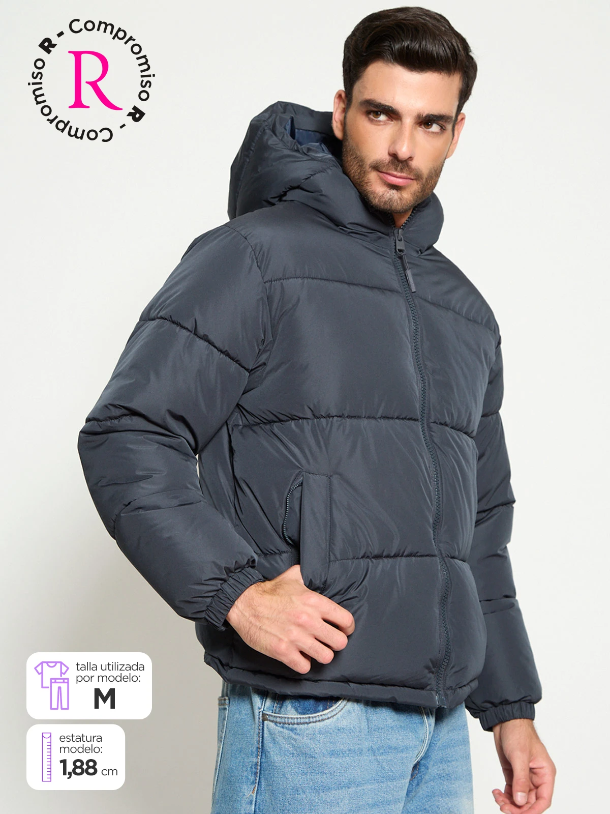PARKA HOMBRE INDEX BÁSICA GORRO - 1
