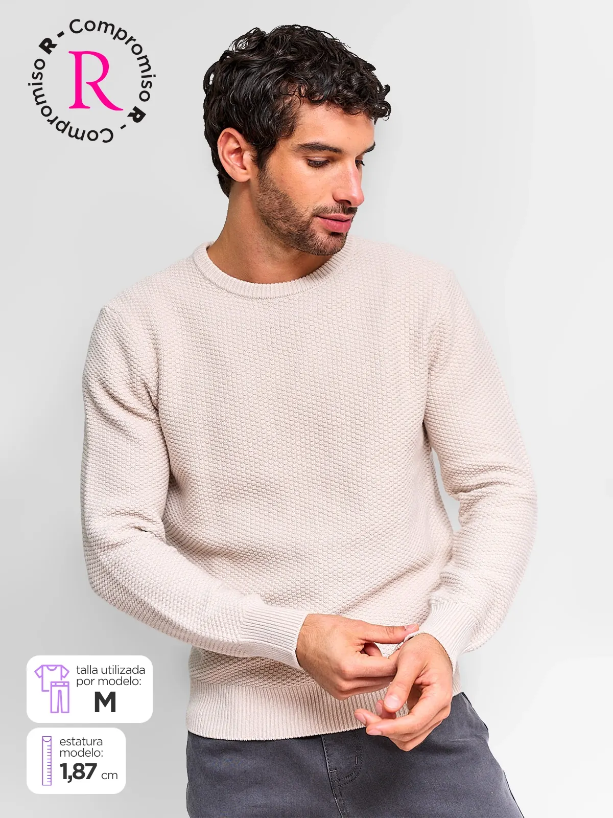 SWEATER HOMBRE REGATTA ALGODÓN CUELLO REDONDO - 1