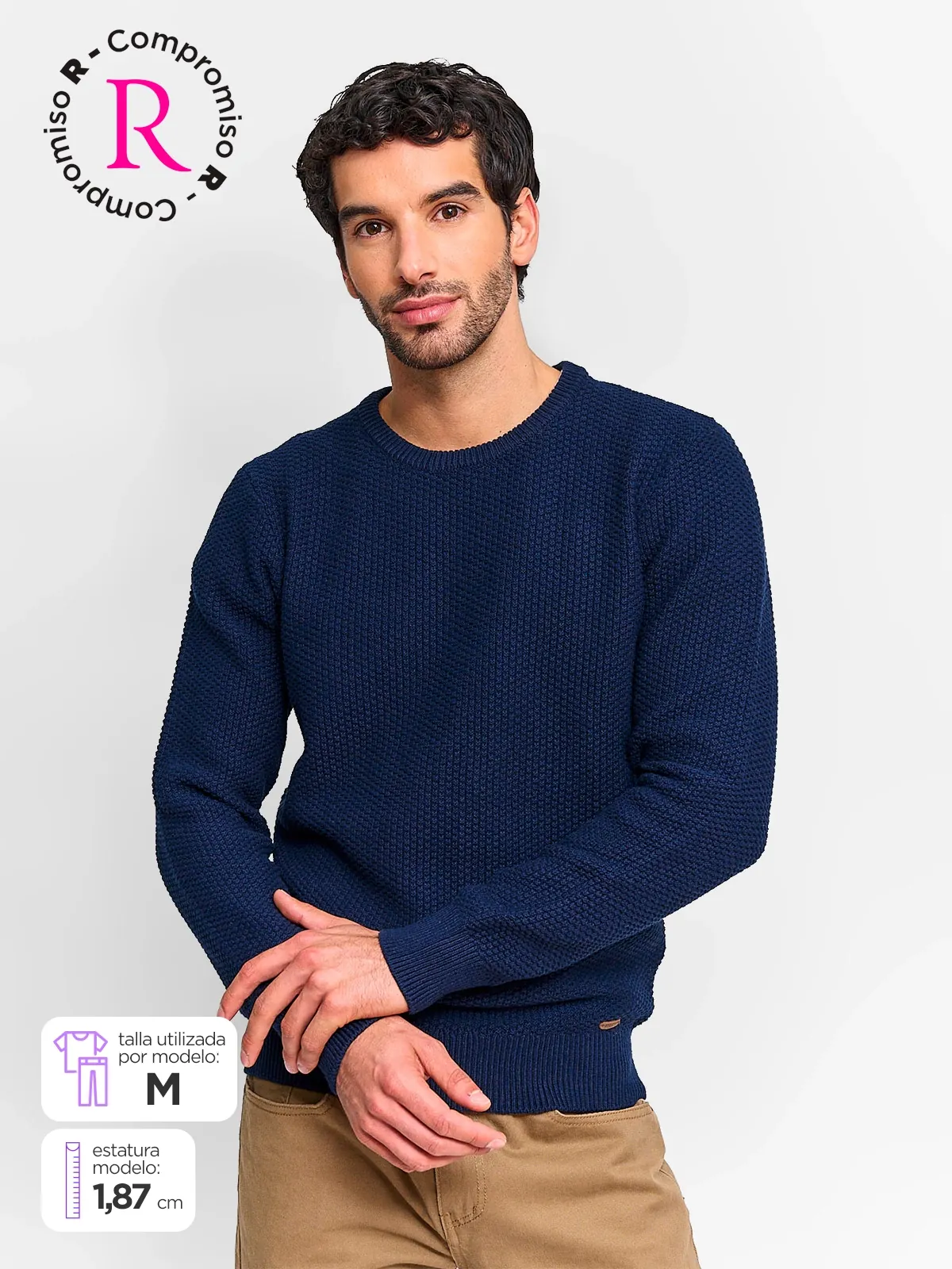 SWEATER HOMBRE REGATTA ALGODÓN CUELLO REDONDO - 1