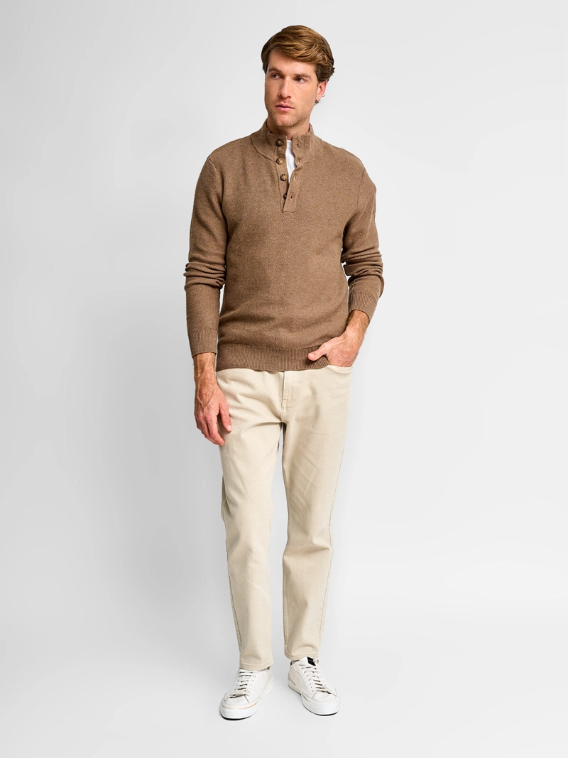 SWEATER HOMBRE REGATTA ALGODÓN BOTONES - 4