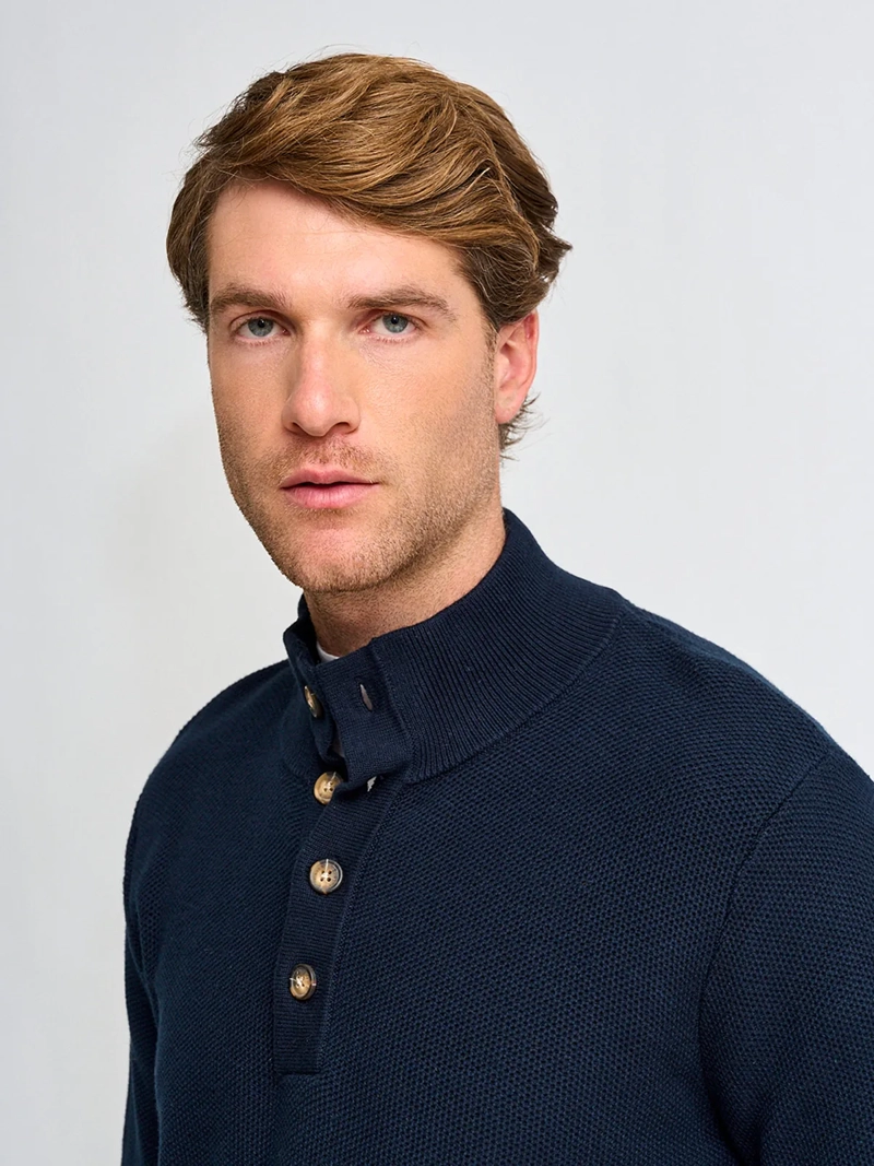 SWEATER HOMBRE REGATTA ALGODÓN BOTONES - 3