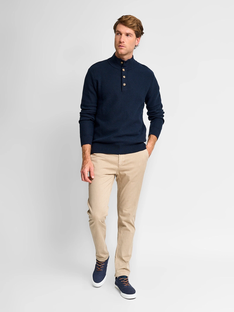 SWEATER HOMBRE REGATTA ALGODÓN BOTONES - 4