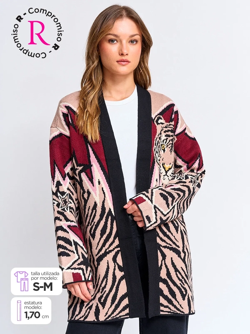CARDIGAN MUJER BARBADOS JACQUARD - 1