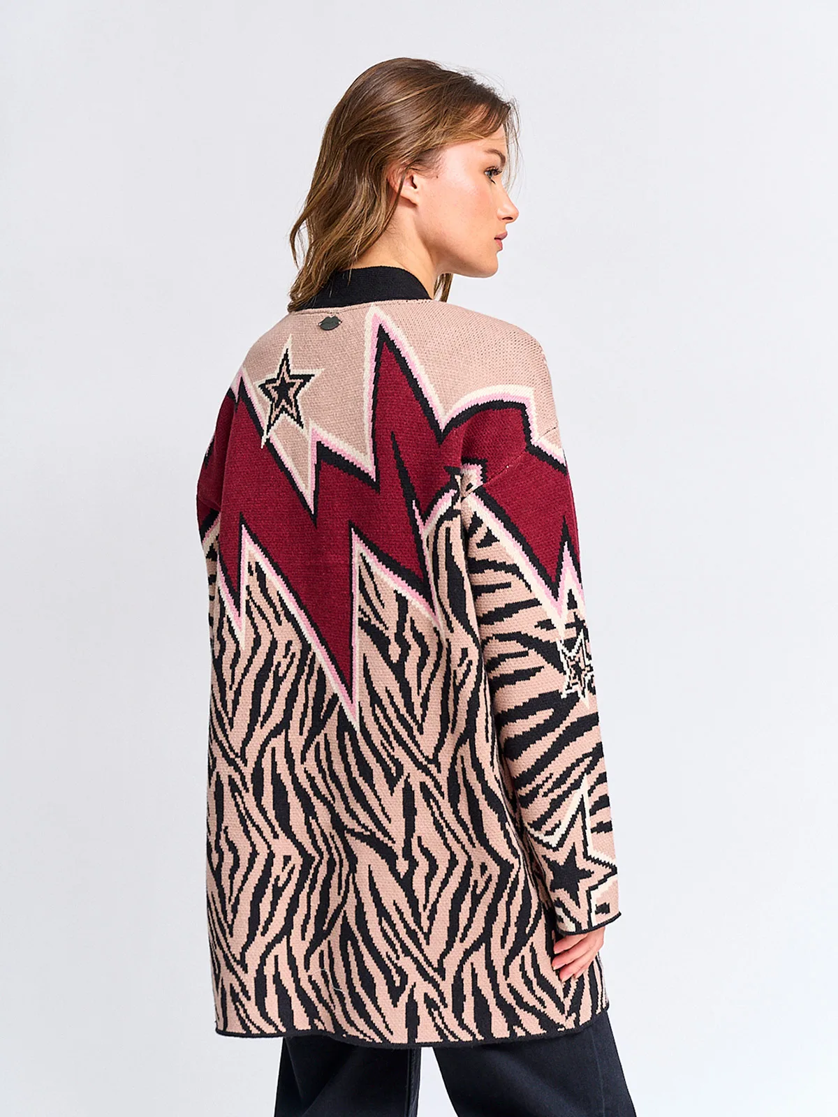 CARDIGAN MUJER BARBADOS JACQUARD - 2