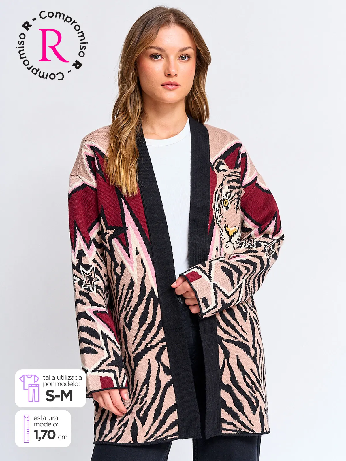 CARDIGAN MUJER BARBADOS JACQUARD - 1