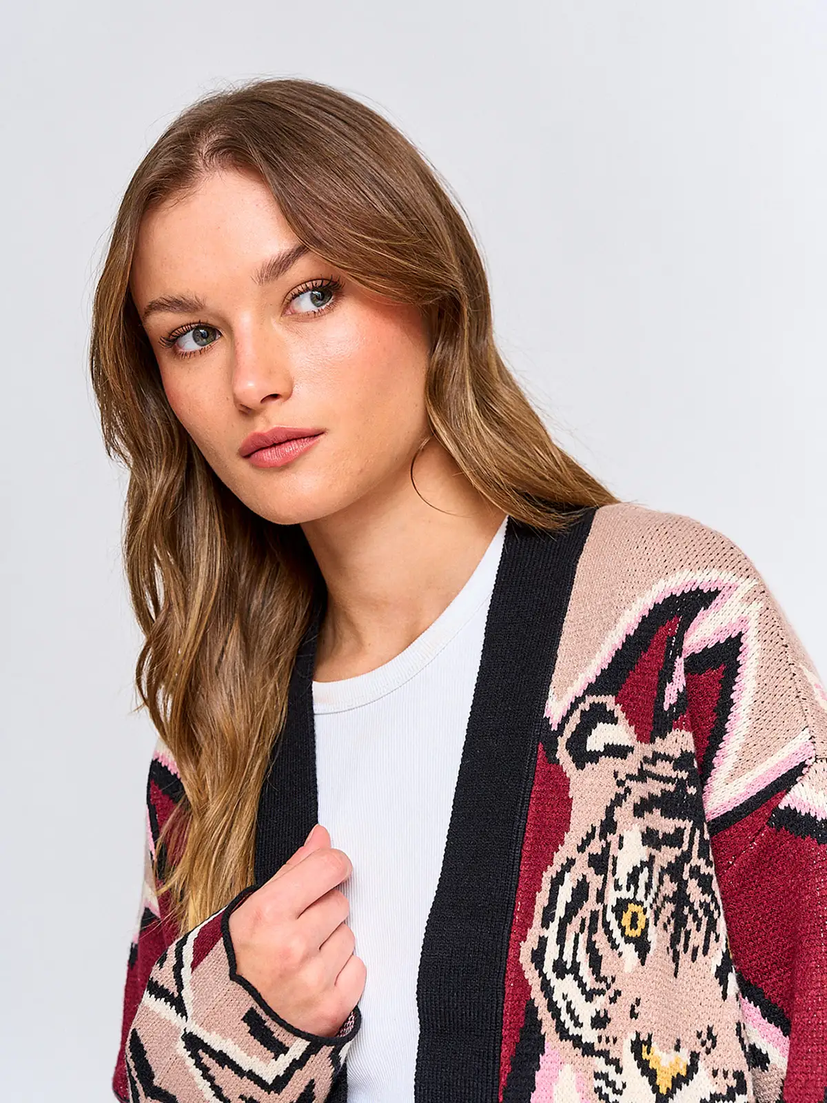 CARDIGAN MUJER BARBADOS JACQUARD - 3