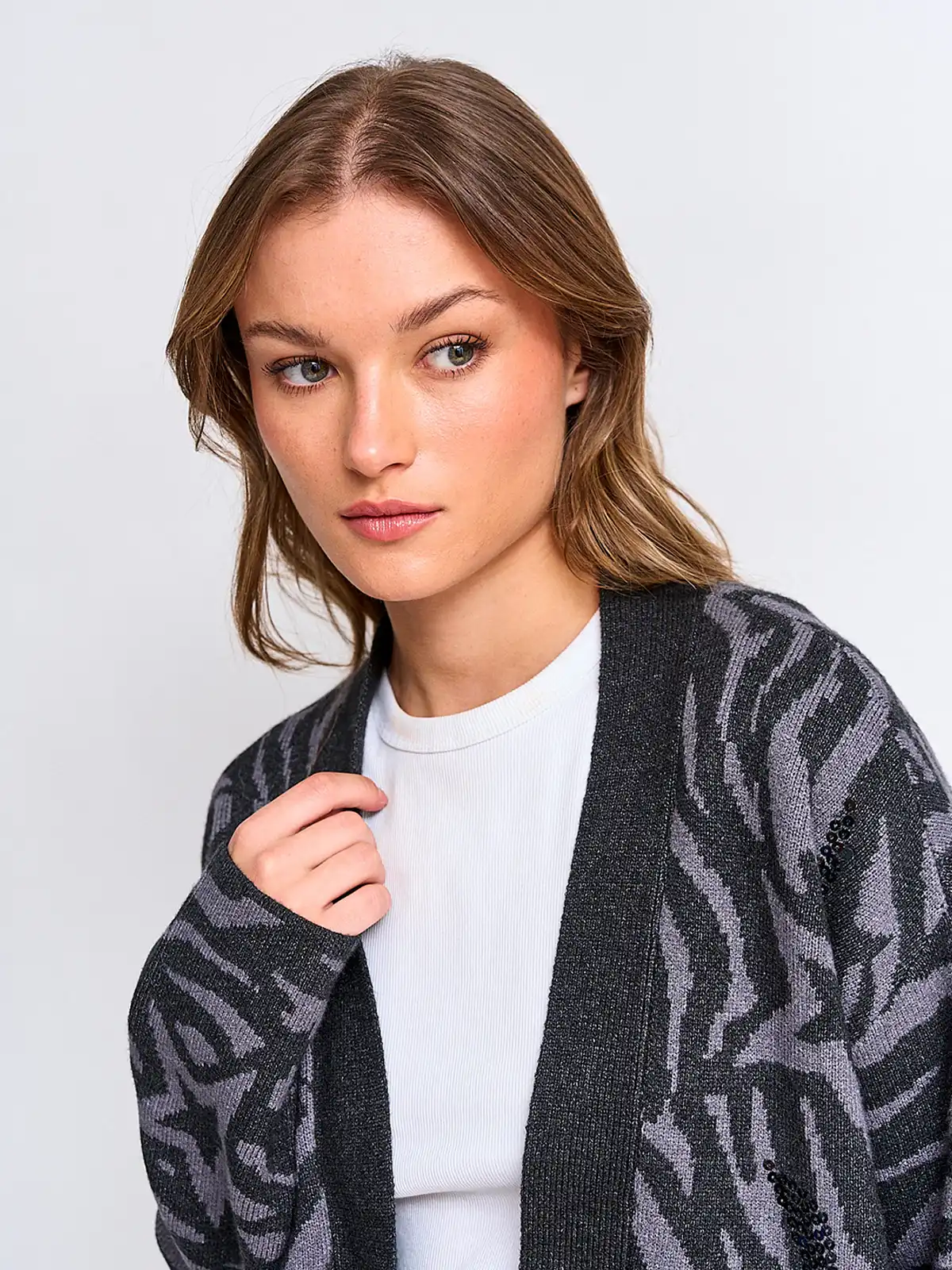 CARDIGAN MUJER BARBADOS JACQUARD - 3