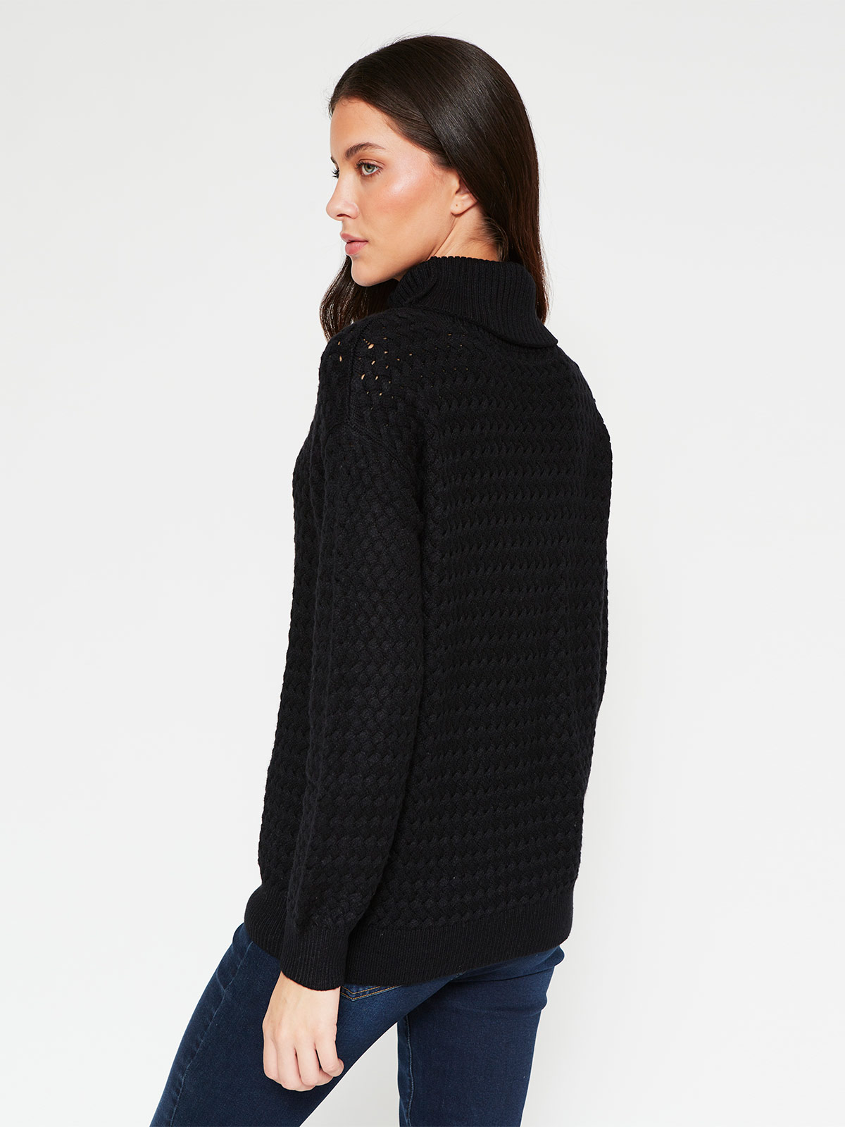 SWEATER MUJER AZIZ PUNTO ARROZ - 2