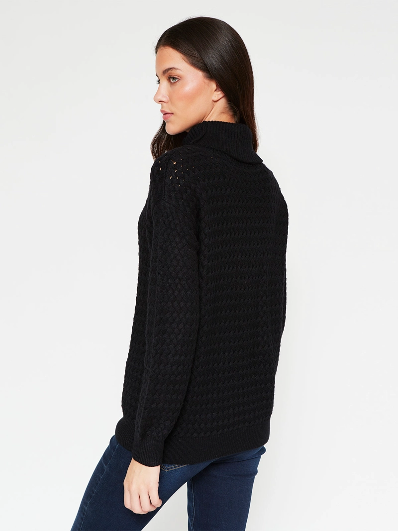 SWEATER MUJER AZIZ PUNTO ARROZ - 2