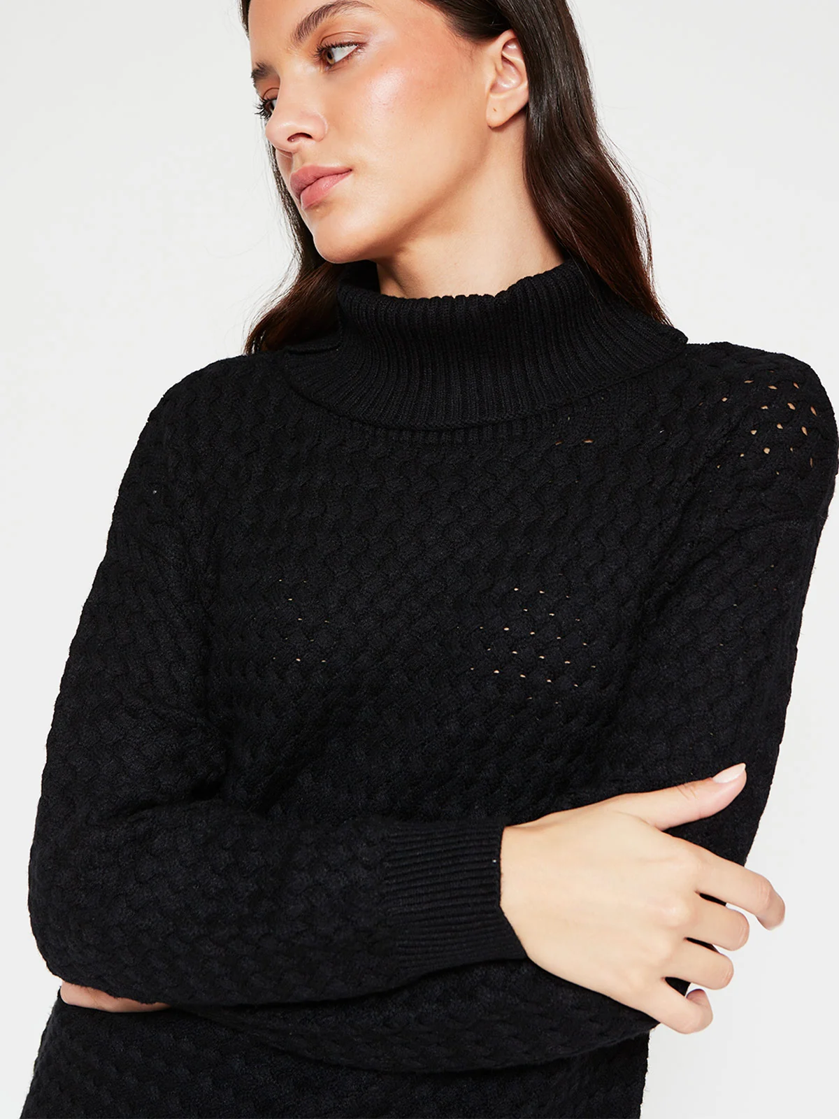 SWEATER MUJER AZIZ PUNTO ARROZ - 3