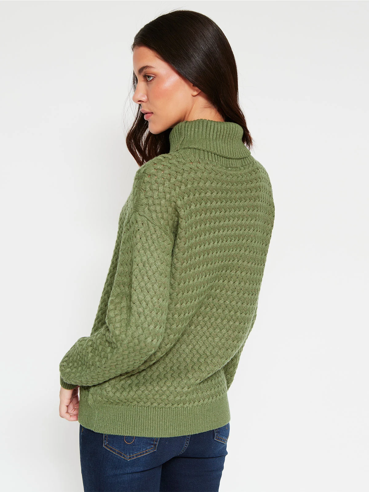 SWEATER MUJER AZIZ PUNTO ARROZ - 2