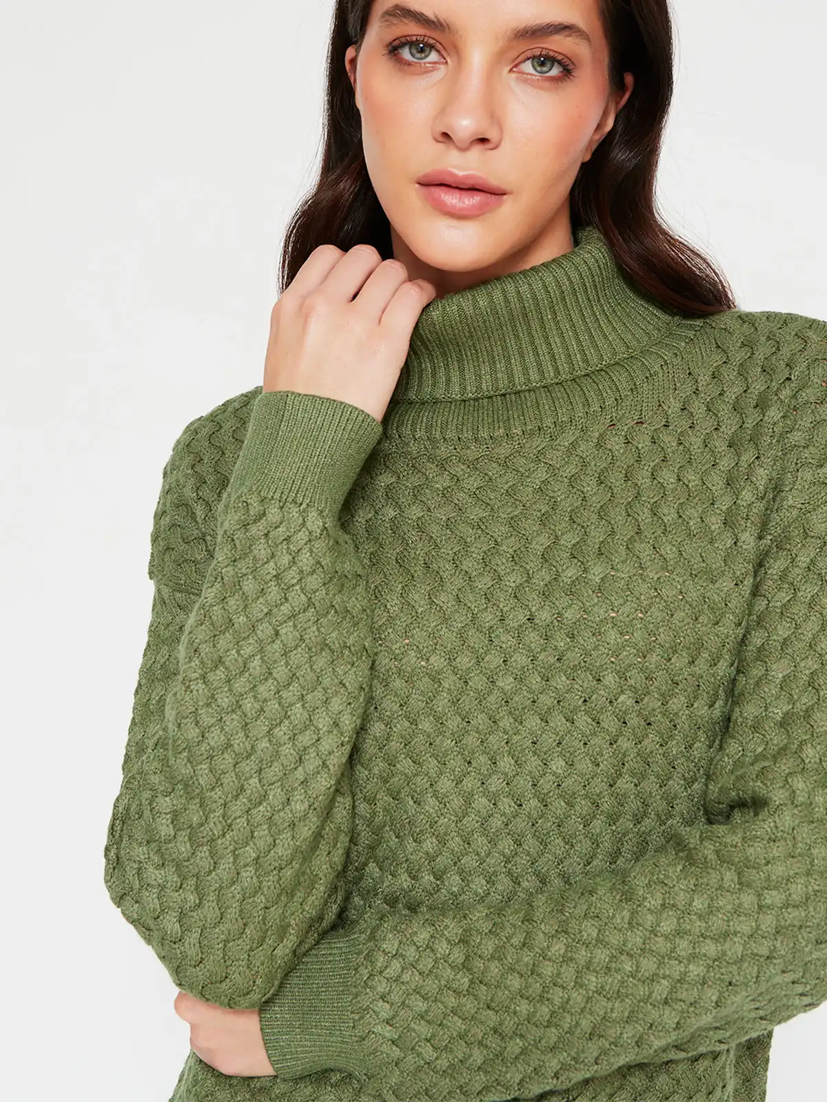 SWEATER MUJER AZIZ PUNTO ARROZ - 3