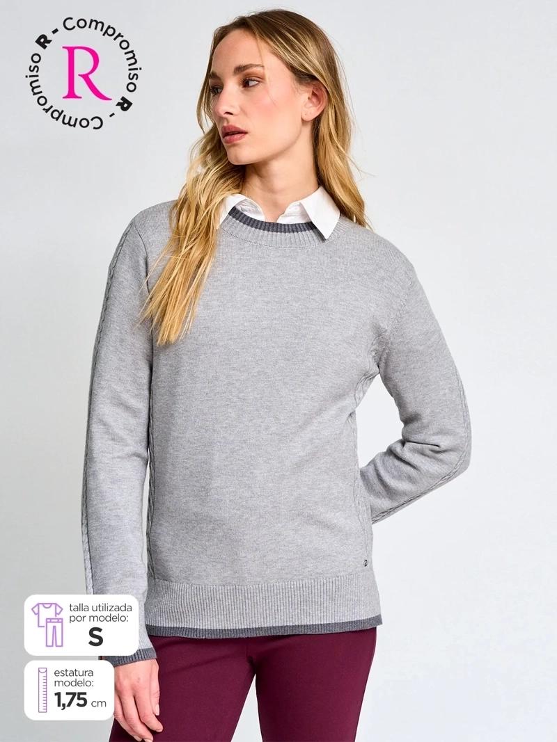 SWEATER MUJER CACHAREL MANGA LARGA - 1