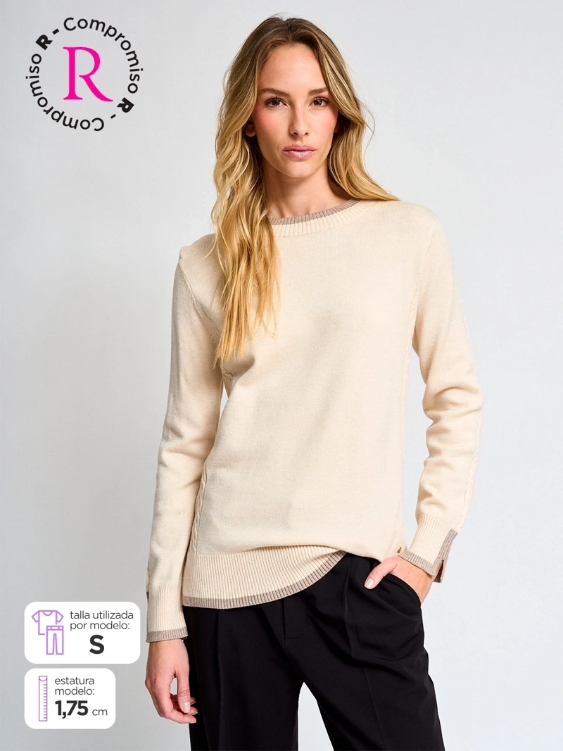 SWEATER MUJER CACHAREL MANGA LARGA - 1
