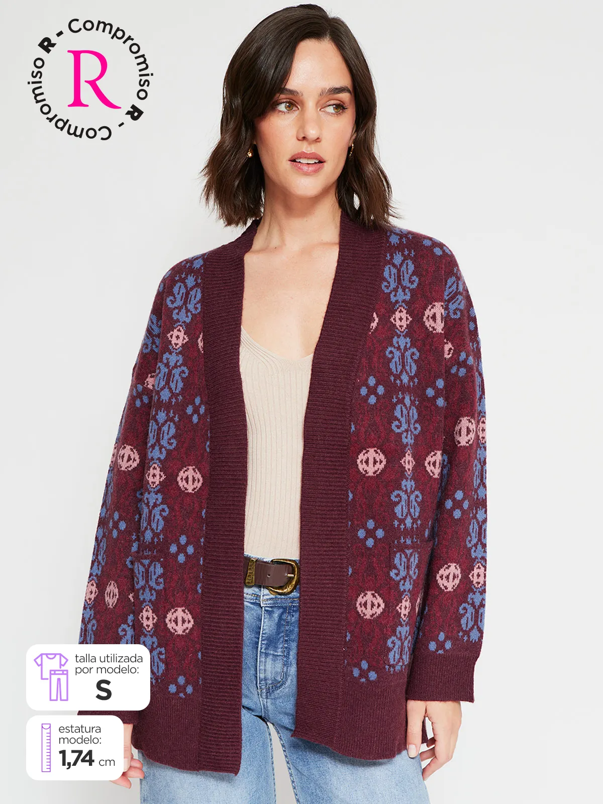 CARDIGAN MUJER TATIENNE BOHEMIO - 1