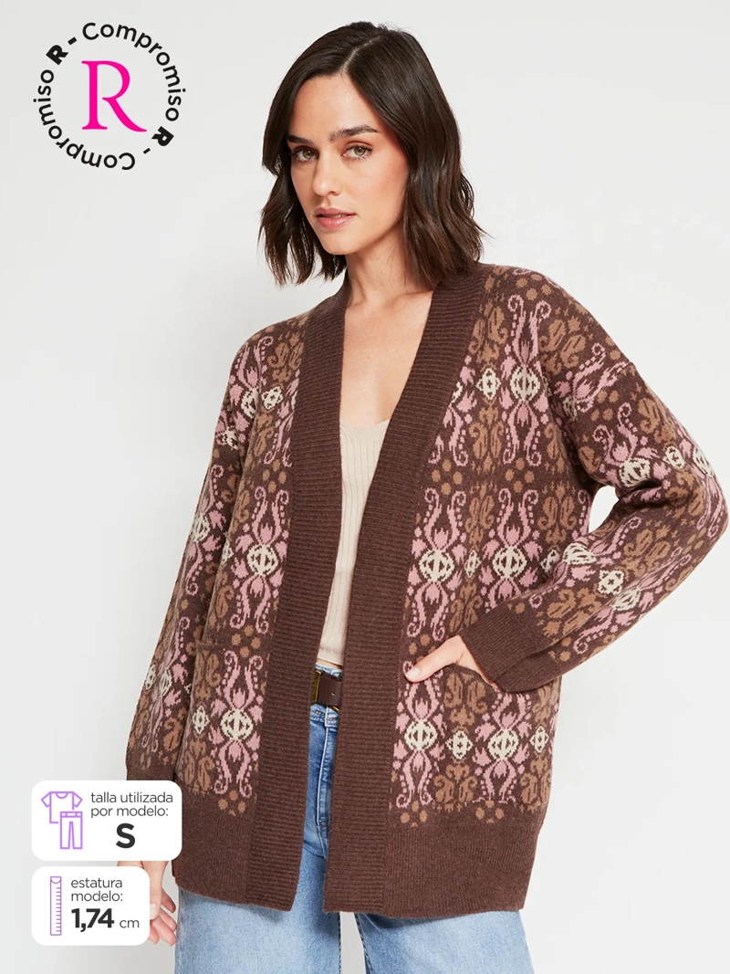 CARDIGAN MUJER TATIENNE BOHEMIO - 1