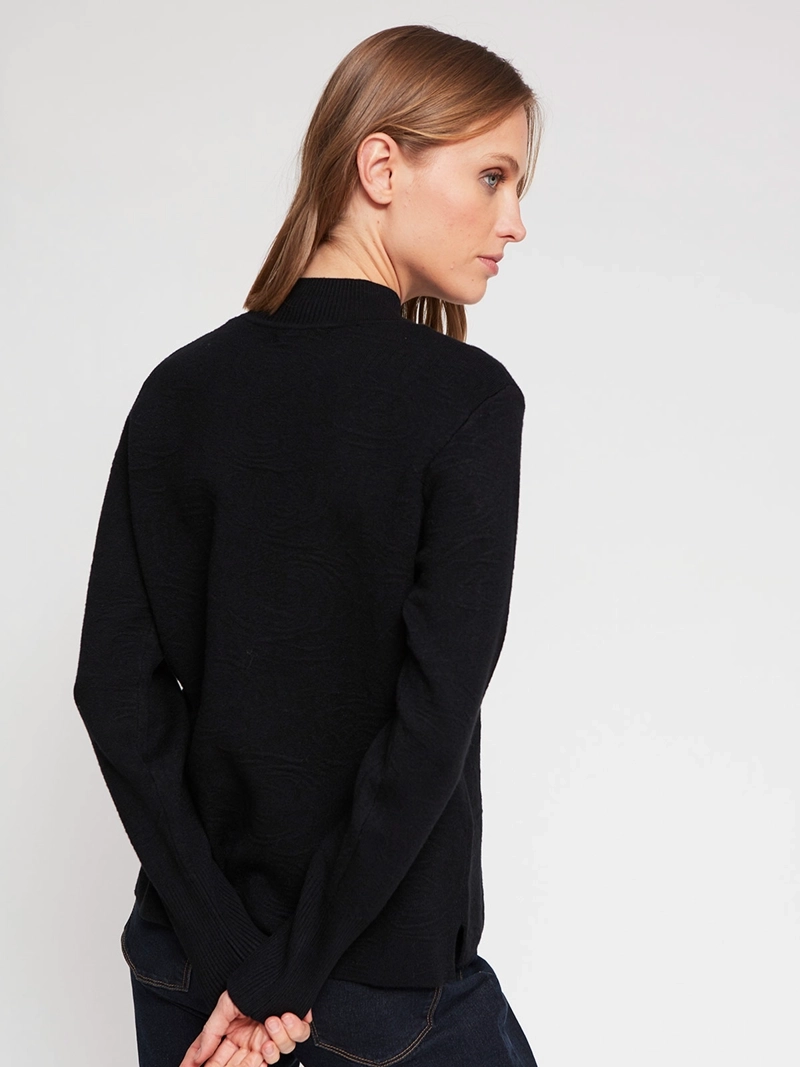 SWEATER MUJER CACHAREL CUELLO MOCK MANGA LARGA - 3