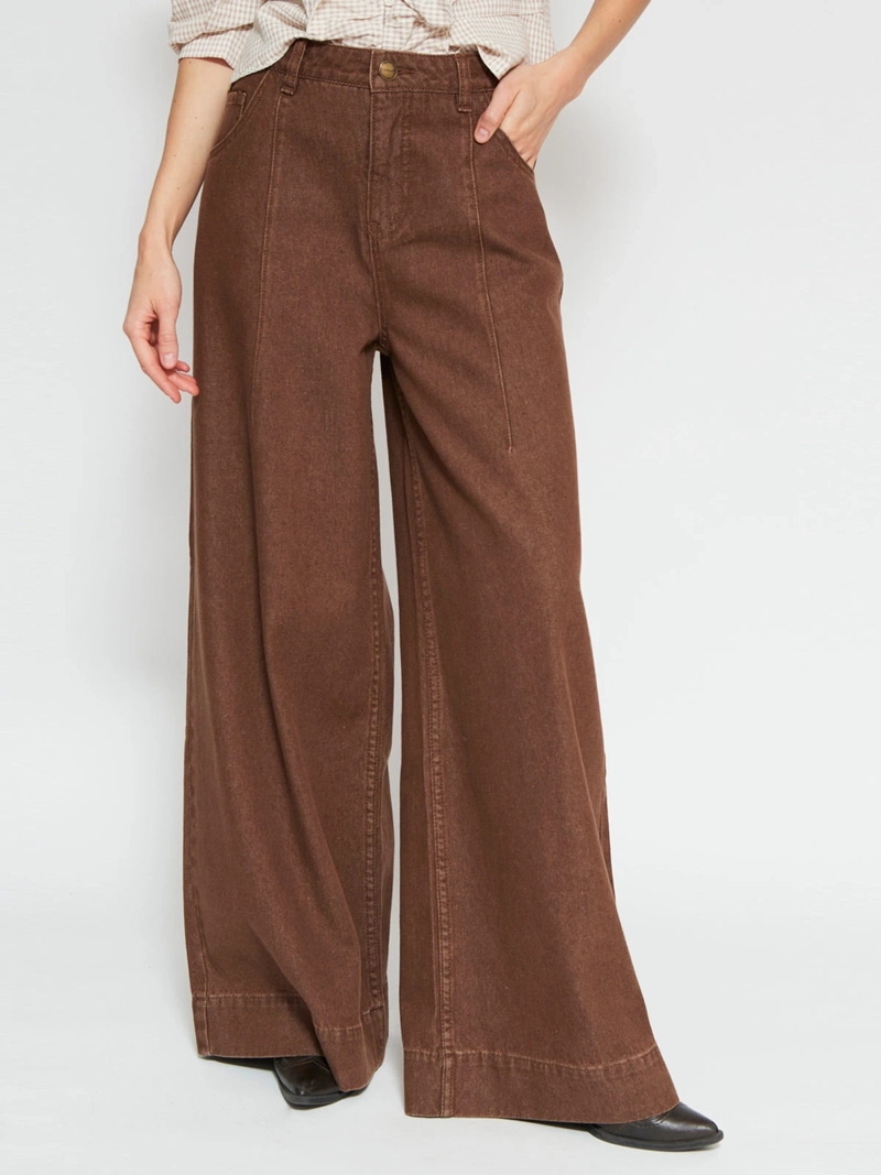 JEANS MUJER TATIENNE ALGODÓN WIDE LEG - 2