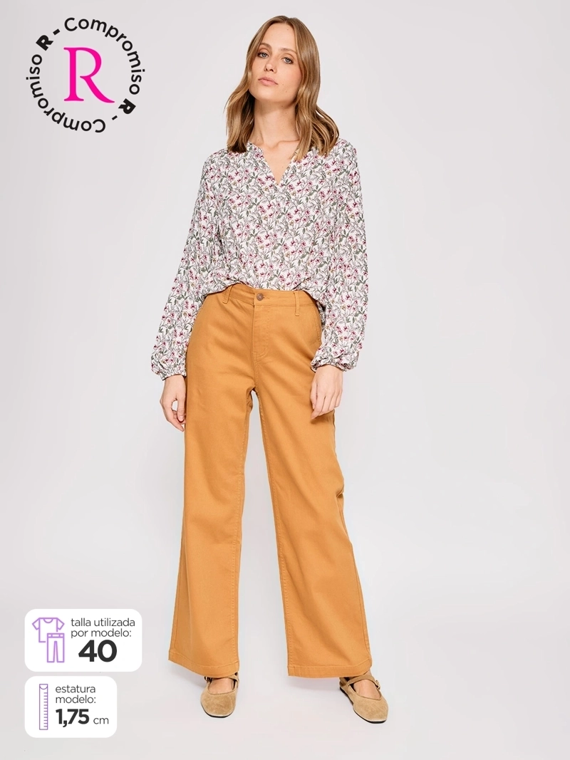 JEANS MUJER AZIZ ALGODÓN REGULAR - 1