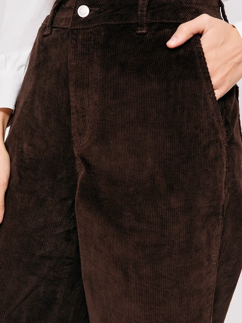PANTALÓN MUJER MARQUIS ALGODÓN BARREL COTELÉ - 4