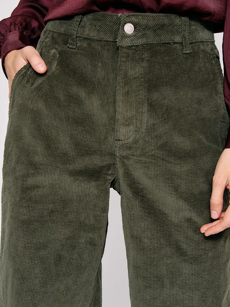 PANTALÓN MUJER MARQUIS ALGODÓN BARREL COTELÉ - 4