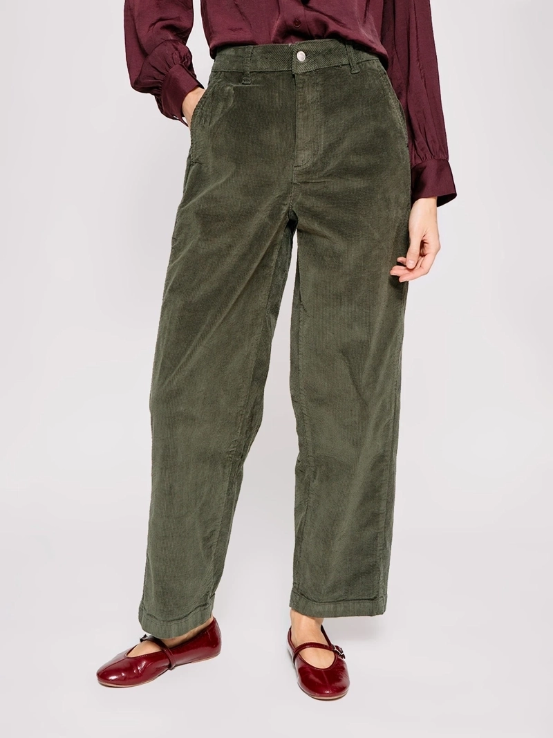PANTALÓN MUJER MARQUIS ALGODÓN BARREL COTELÉ - 2