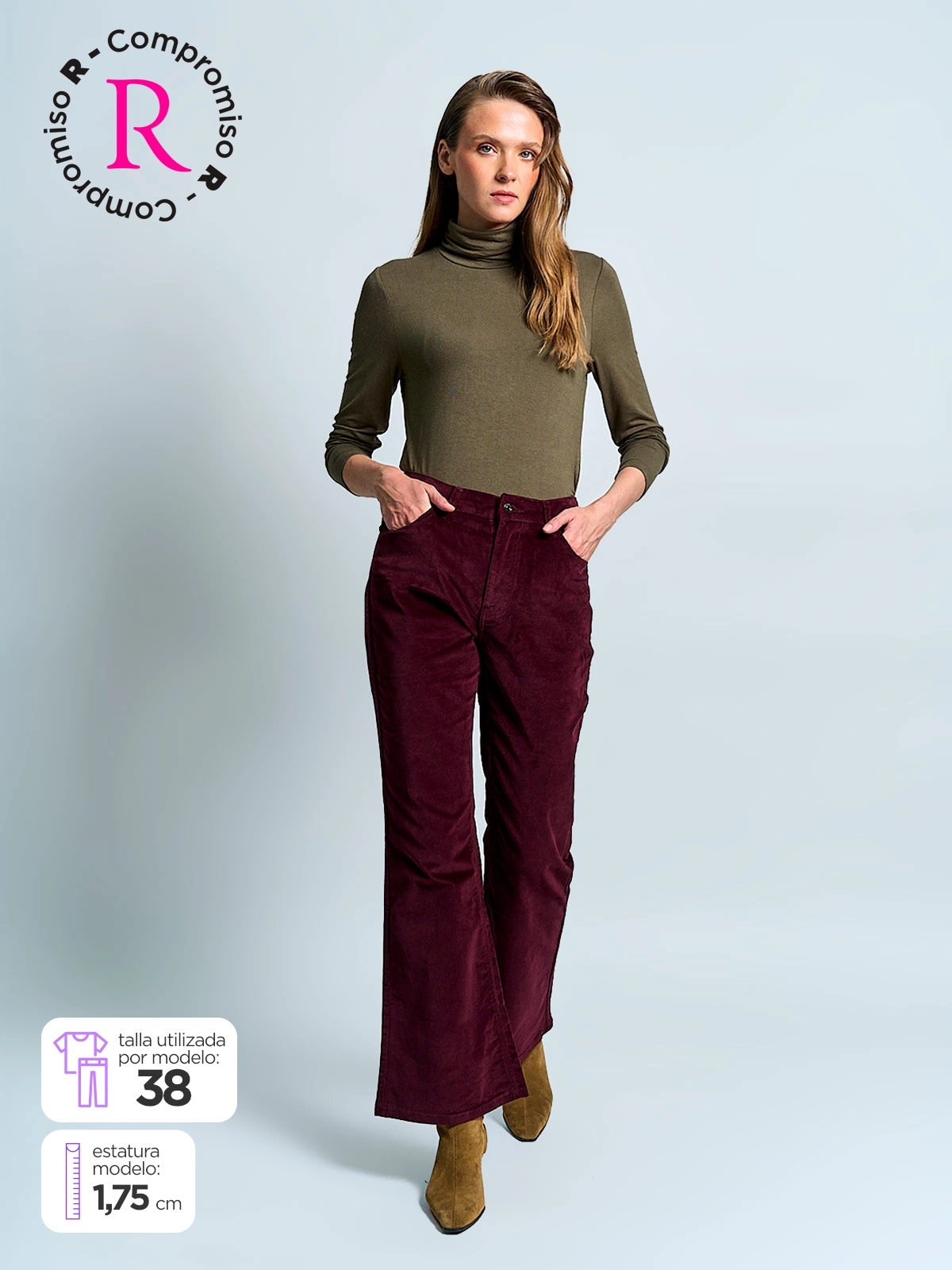 PANTALÓN MUJER MARQUIS ALGODÓN COTELÉ - 1