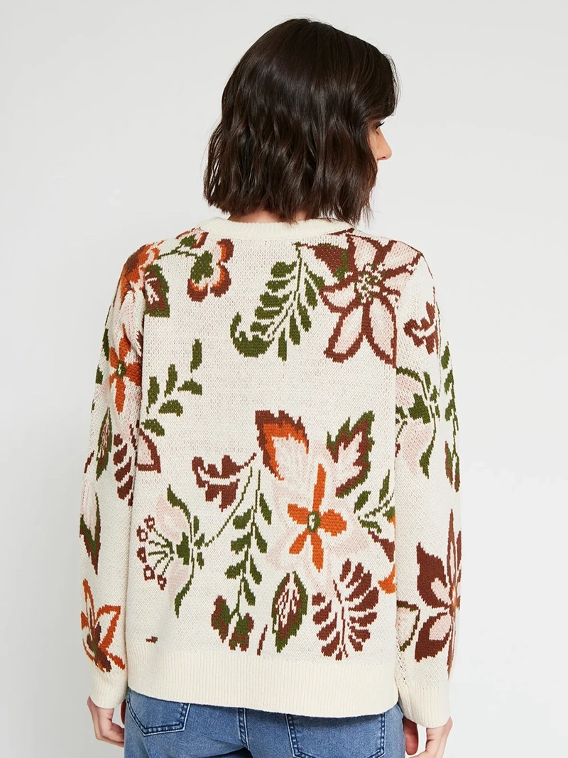 SWEATER MUJER AZIZ JACQUARD - 3