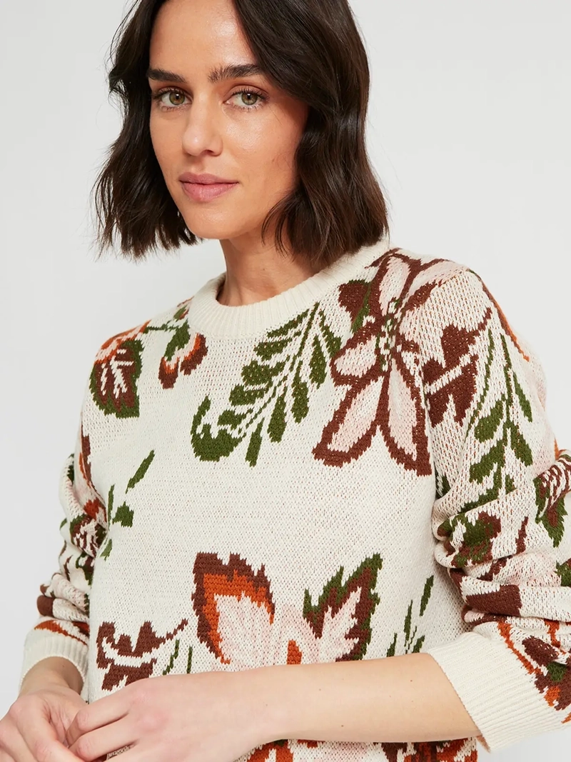 SWEATER MUJER AZIZ JACQUARD - 4