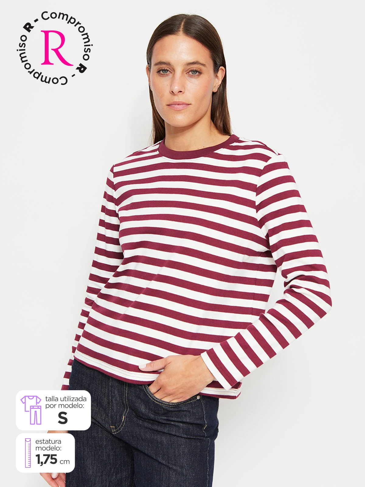 POLERA MUJER MARQUIS ALGODÓN RAYADA - 1