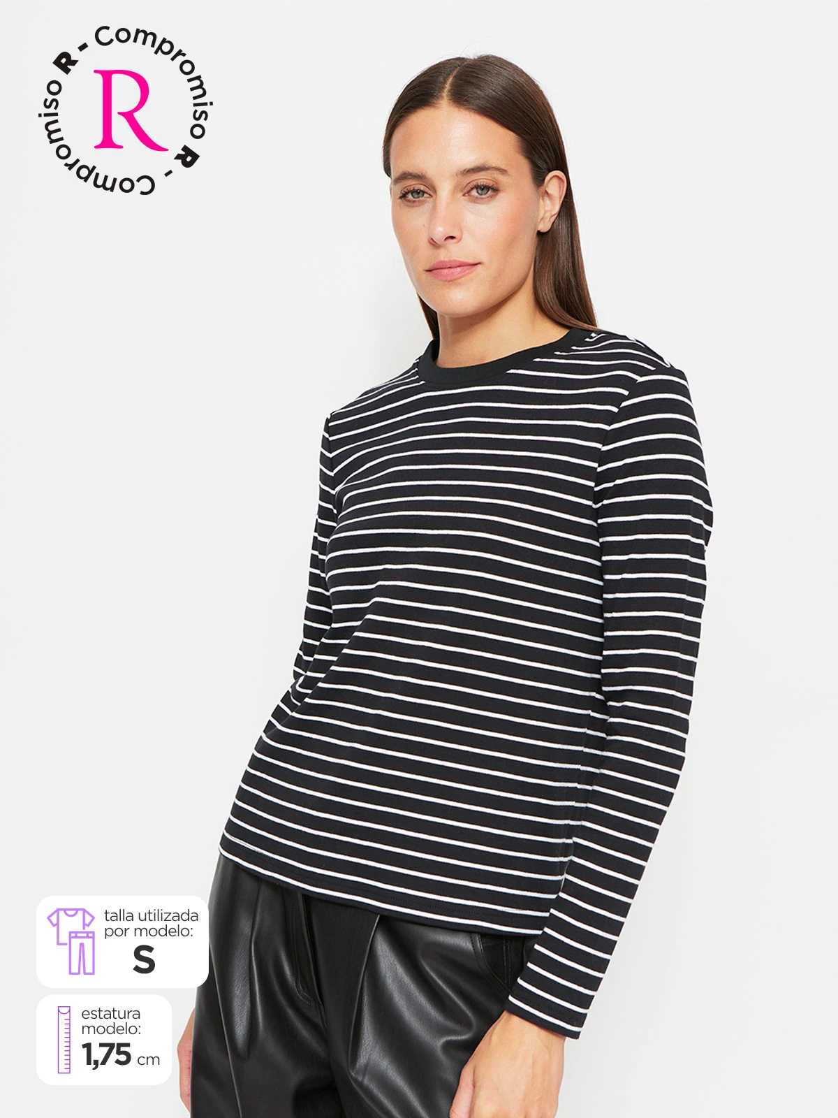POLERA MUJER MARQUIS ALGODÓN RAYADA - 1