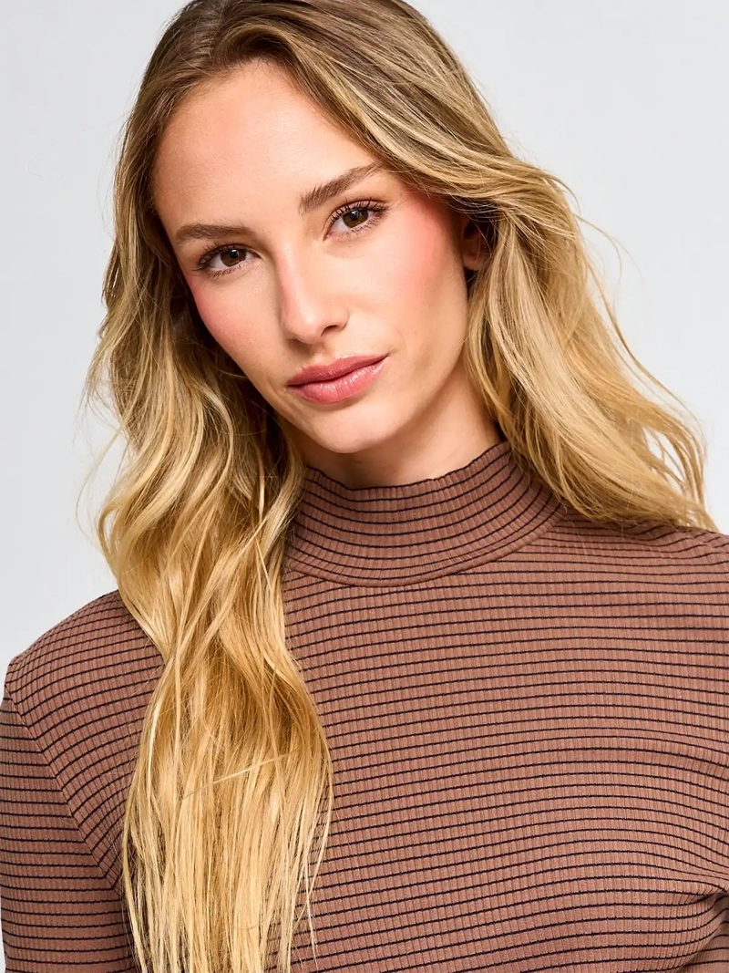 POLERA MUJER MARQUIS ALGODÓN CUELLO MOCK - 3
