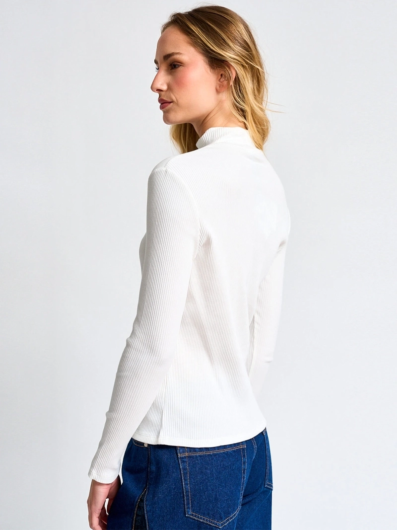 POLERA MUJER MARQUIS ALGODÓN CUELLO MOCK - 2