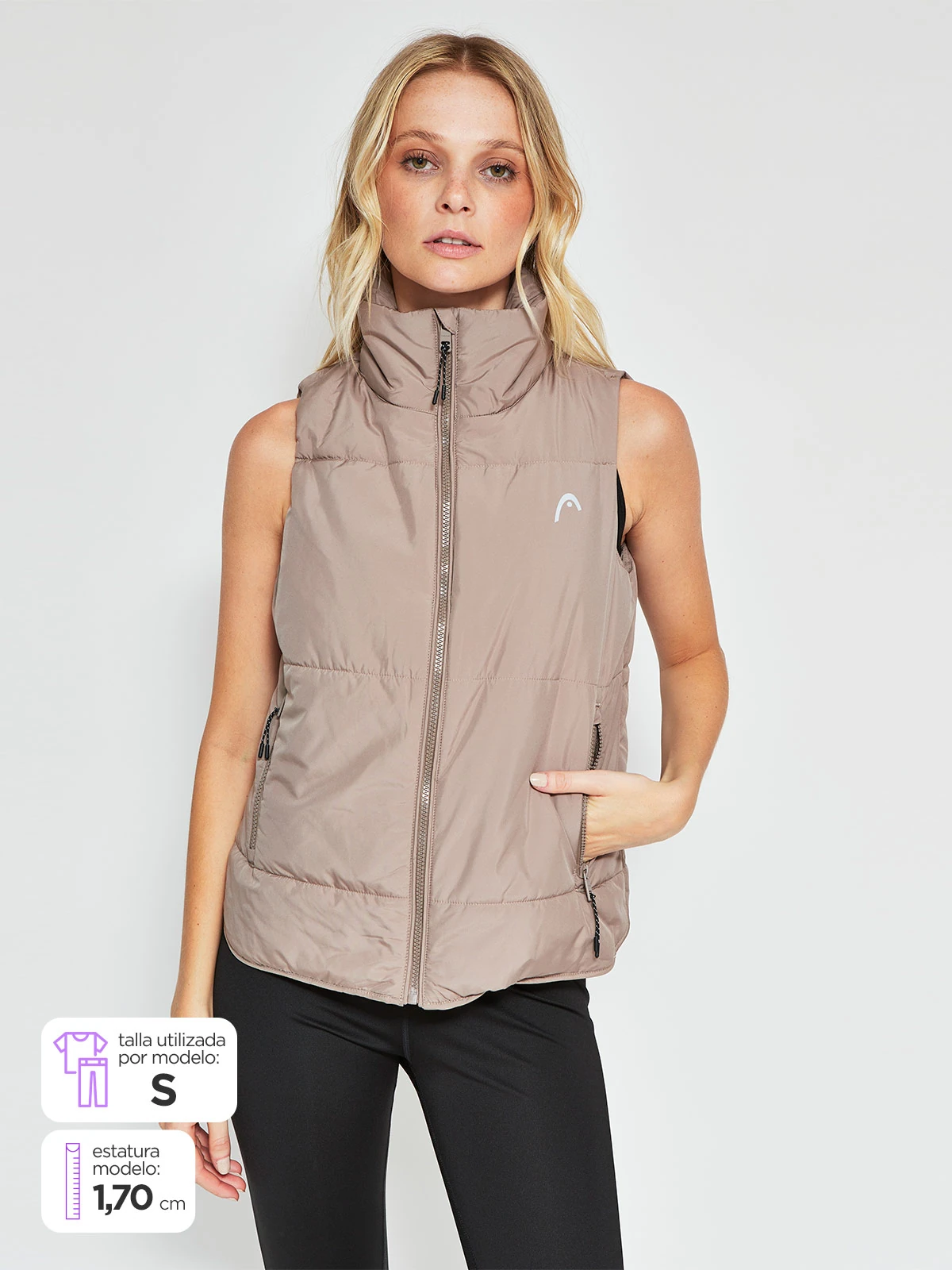 CHAQUETA MUJER HEAD SIN MANGAS EVEREST - 1