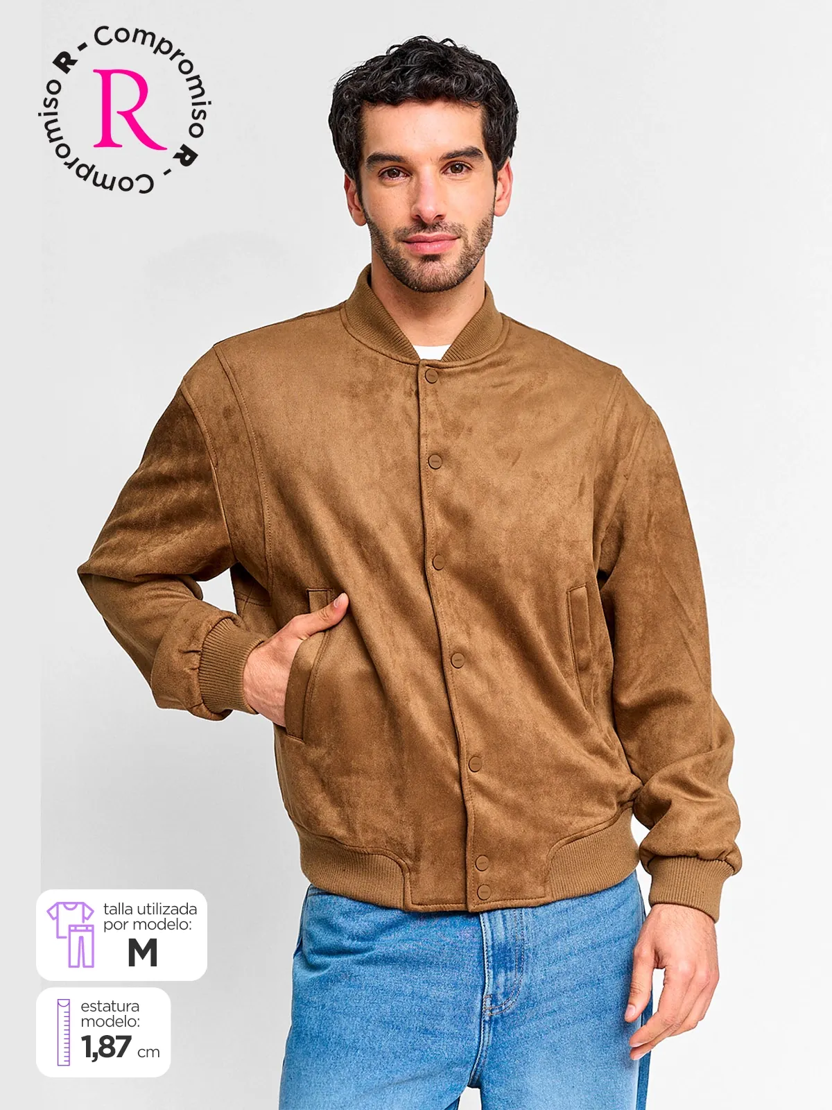 CHAQUETA HOMBRE INDEX BOMBER SUEDE