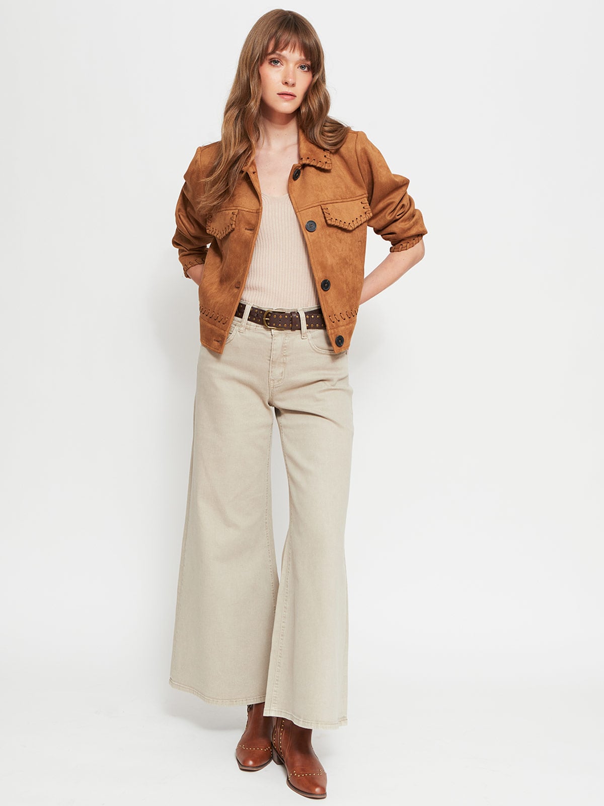 CHAQUETA MUJER TATIENNE CORTA SUEDE - 4