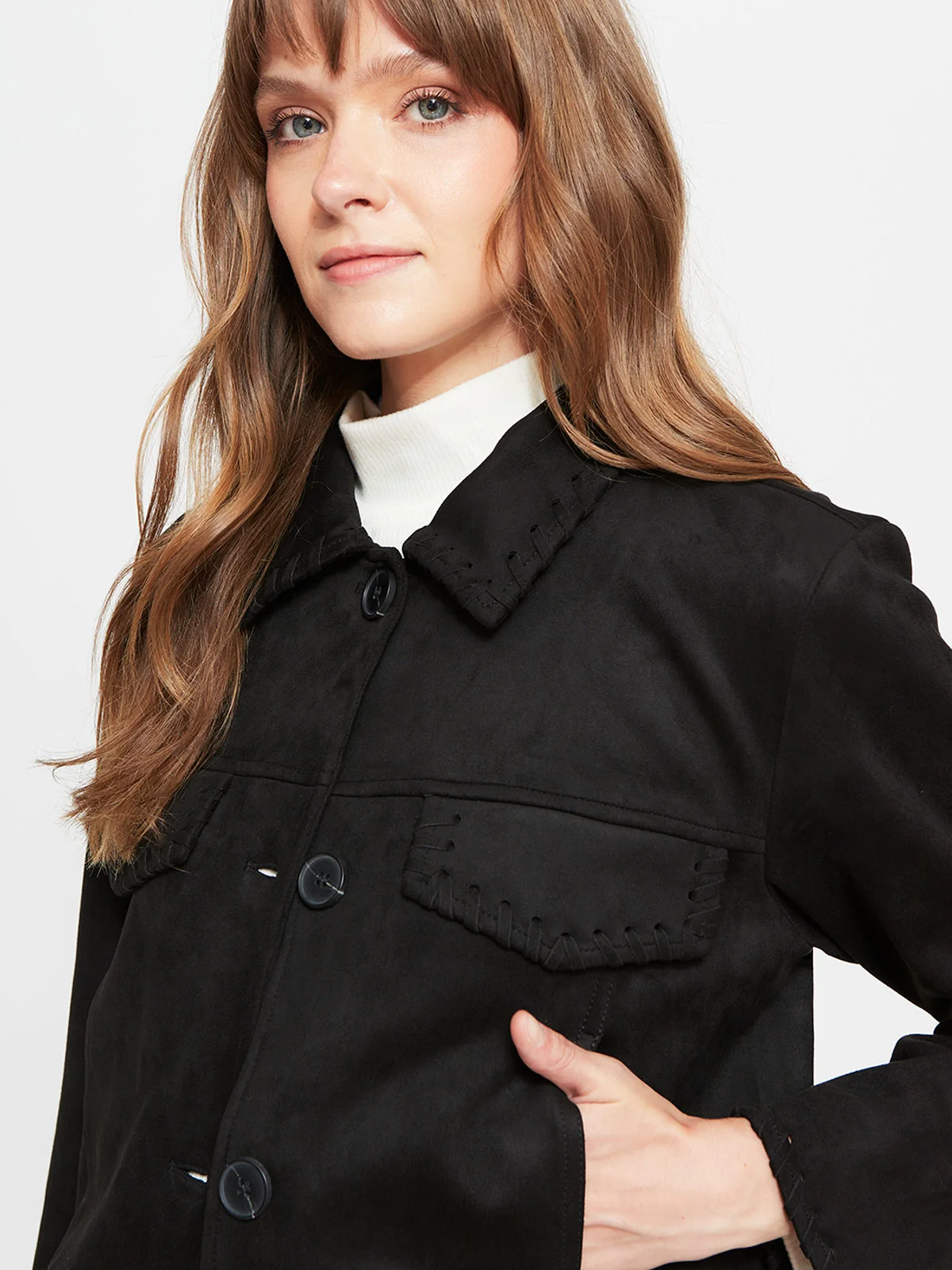 CHAQUETA MUJER TATIENNE CORTA SUEDE - 3