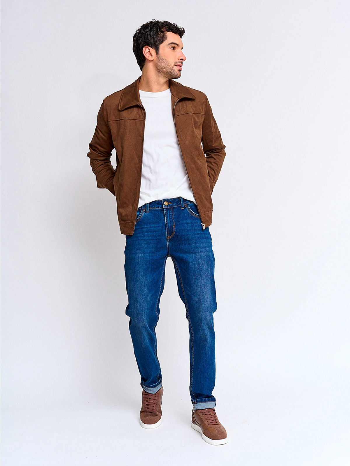 CHAQUETA HOMBRE CACHAREL TIPO SUEDE - 4
