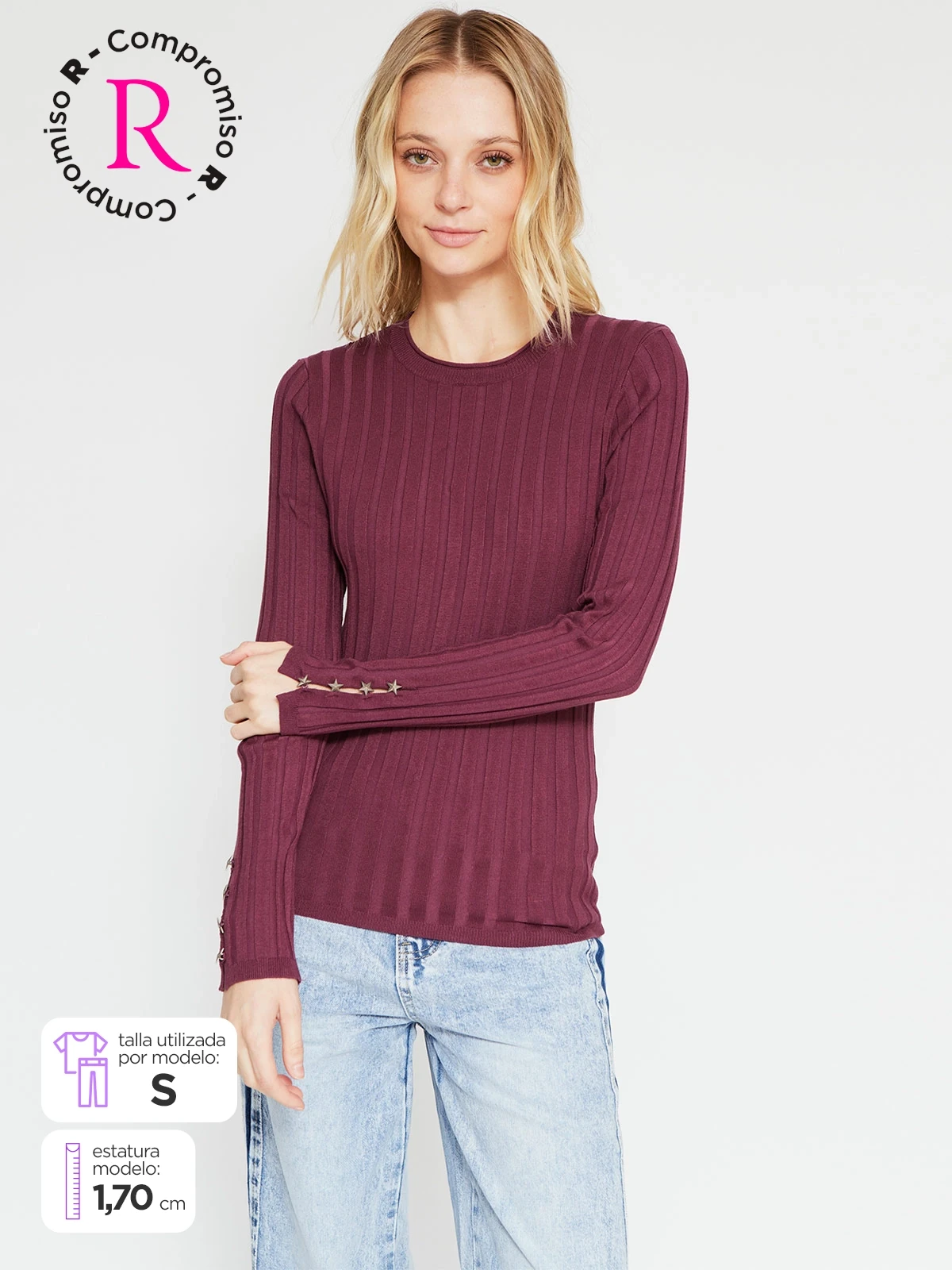 SWEATER MUJER BARBADOS RIB - 1