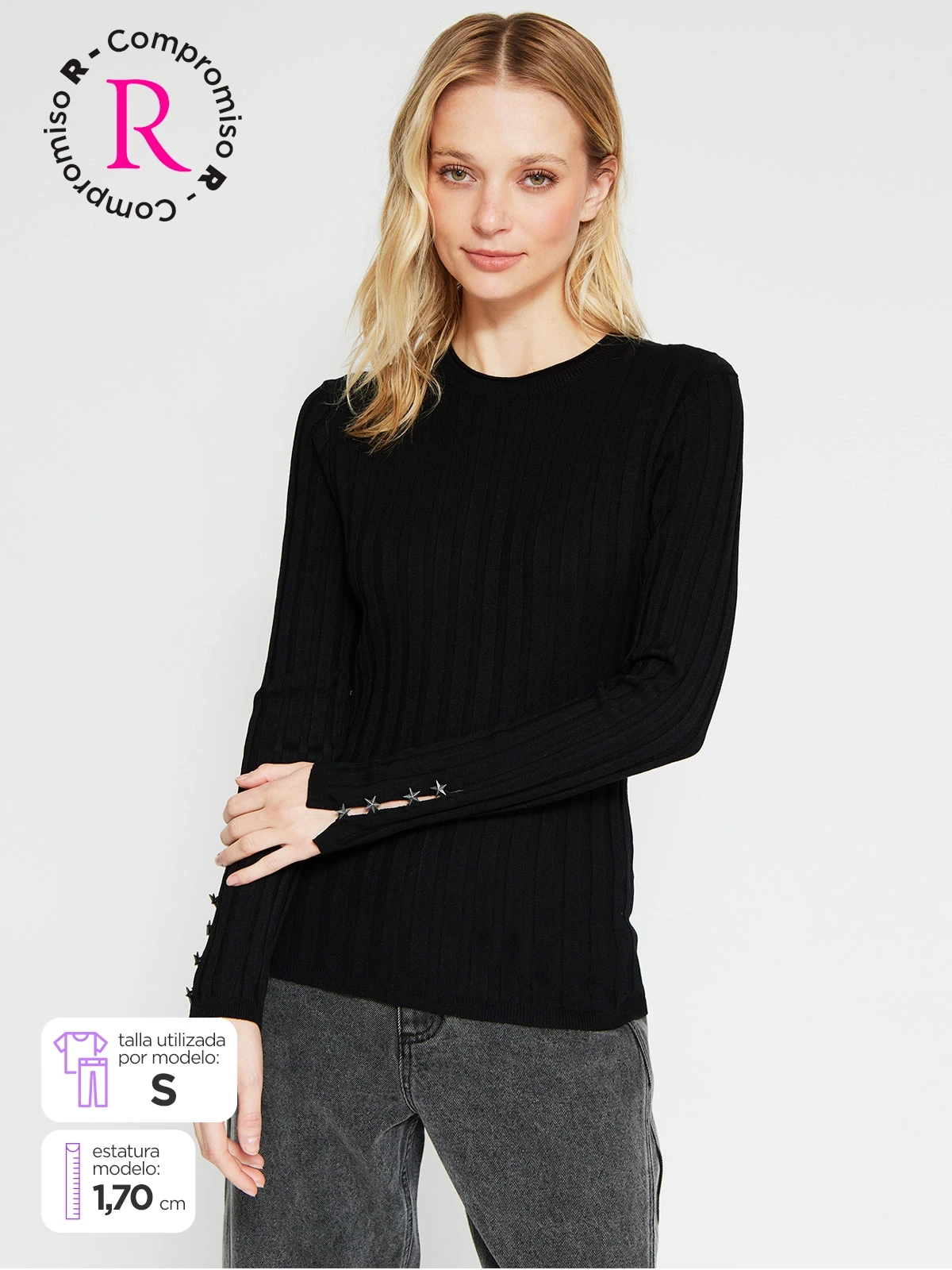 SWEATER MUJER BARBADOS RIB - 1